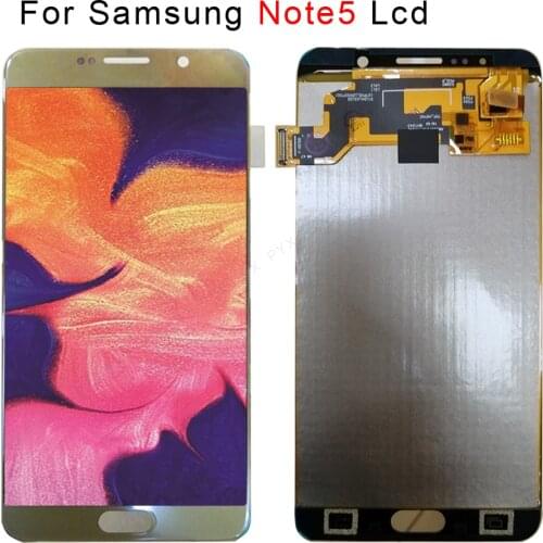 For Samsung Galaxy NOTE 5 LCD Display N920 N920F Display Touch Screen Digitizer Assembly Note5 Replace TFT For SAMSUNG NOTE5 LCD