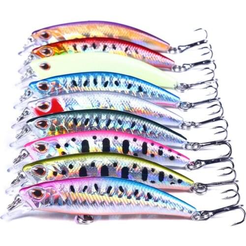 1pc 6.8cm 6.5g Sinking Minnow Fishing Lure Artificial Laser VIB Hard Bait Crankbait Wobblers Pike Carp Bait Fishing Tackle