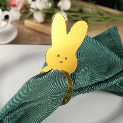 10pcs Peep Bunny Napkin Rings , Easter Table Setting decoration ,Easter Decor ,Farmhouse Easter