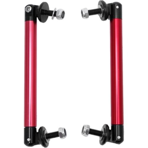 2x Adjustable Universal Front Rear Bumper Lip Splitter Strut Brace Rod Support Bar