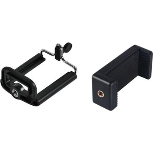 20pcs 2 Styles Universal Black Phone Tripods Clip Cell Phone Mount Stand Bracket Holder For Cell Phone