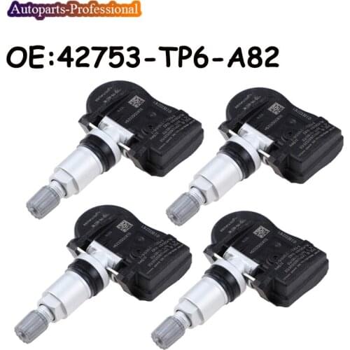 4 pcs/lot Car TPMS Tire Pressure Sensor 315MHZ 42753-TP6-A82 42753-TP6-A821 42753-TP6-A820-M1 For H ONDA A CCORD CROSSTOUR CR- V