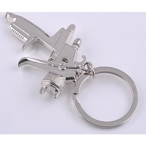 500PCS New Hot Water Spray Gun Quality Business Zinc Alloy Keychain Fashion Handbags Accessories Gift SN2465