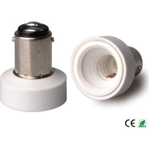 BA15D to E12 Lamp socket adapter light base converter, ba15d to candelabra E12 lamp holder converter