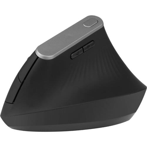 2.4G Wireless Optical Mouse Vertical Mouse 6 Keys Ergonomic Mice with 3-gear Adjustable DPI for PC Laptop Black