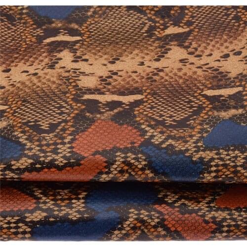 Chzimade A4 Snake Skin Embossed Soft Cork Leather Synthetic Fabric For Bow Craft Bag Shoes Sofa DIY Sewing Accessories
