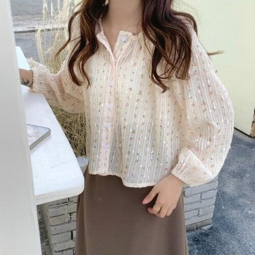 Cheap wholesale 2021 spring summer autumn new fashion casual ladies work women Blouse woman overshirt female OL BAt10031X