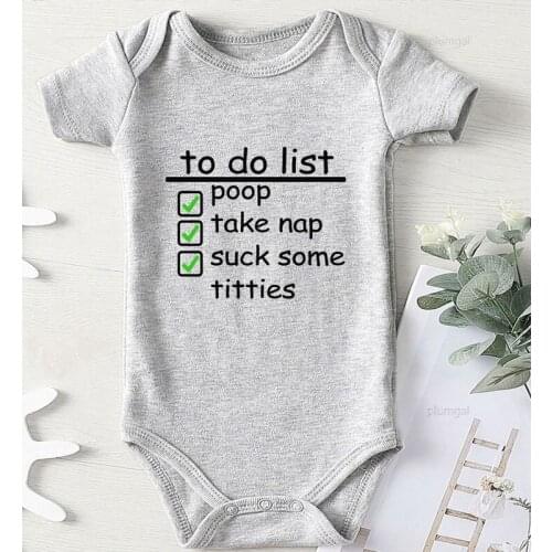 Jumpsuit Kids Autumn Baby Girl Bodysuits Summer Fall Clothes for Toddler Girls Infant Outfits To Do List new born Undershirts