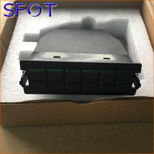 Cassette box for MPO-SCA, 12 fibers, singlemode, with 1pc of MPO adapter and 12pcs of flangeless SC adapters