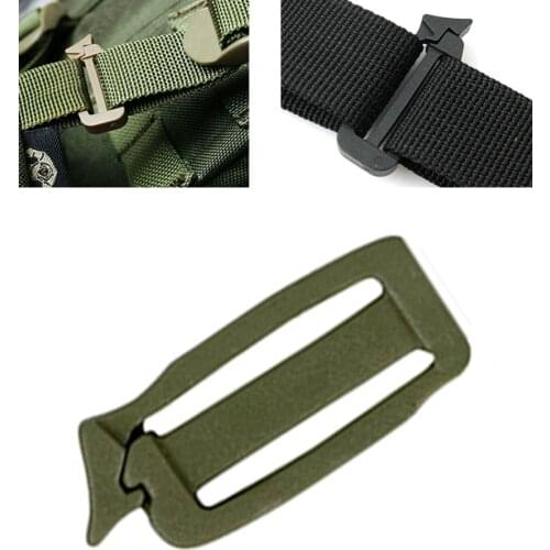 1'' Buckle webdom kit Outdoor webbing bag link Tactical Hike backpack Military Connect clip Camp Molle attach travel Strap web
