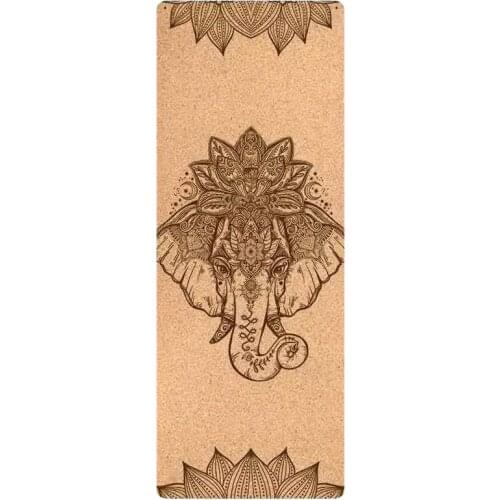 New 72 *24 inch Natural Cork TPE Yoga Mat Gym Pilates Sports Slimming Balance Training Pads 4,6mm Non-slip Tasteless