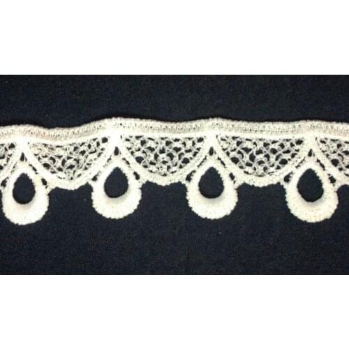 3cm wide milk fibre flower embroidery lace trim,Eco-Friendly soft touch flower lace trimmings XERYzx150422-28