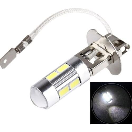 2 PCS H3 5W High Power LED 6000K White for Car DRL Fog Light Headlight Bulb 12V