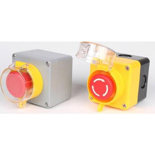 Elevator. Cargo Lift Elevator Security Stop Caution Emergency Stop Button Switch Box Urgent Stop It Control Box