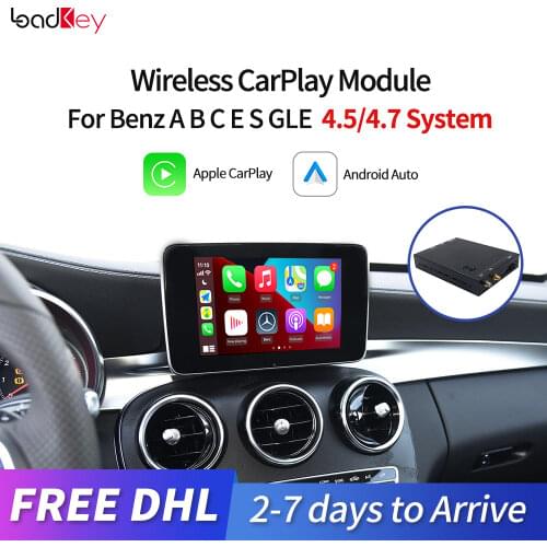 Loadkey & Carlinkit Decoder Android Auto Wireless CarPlay For Mercedes Benz A B C E Class NGT4.54.7 System AirPlay Map Music Kit