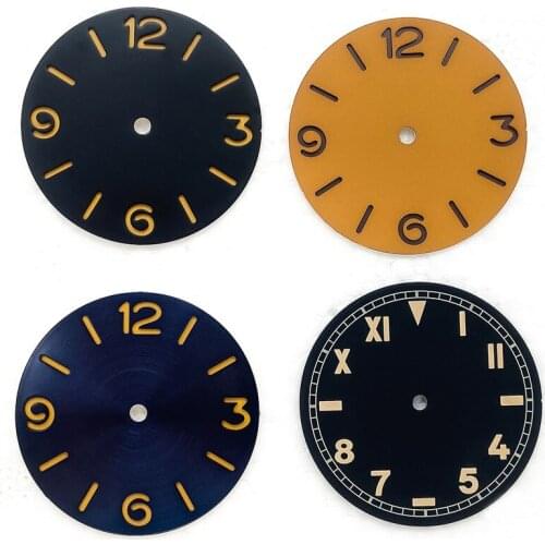 38.9mm Mechanical Mens Watch Accessories Dial ETA 6497 6498 Movement Dial Watch Accessories
