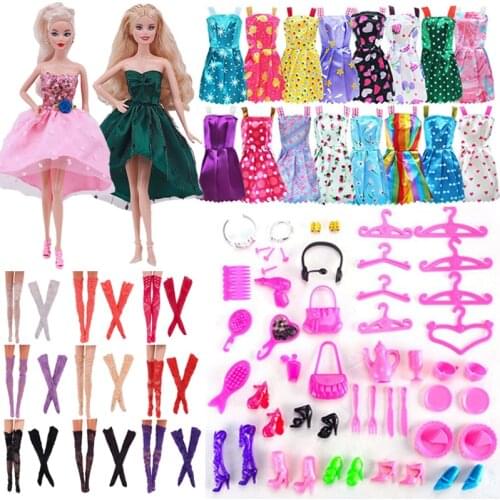 Fashion Accessories Barbies Doll Beautiful Dress Suitable For Summer For Babies Dolls Girls Toy Gift