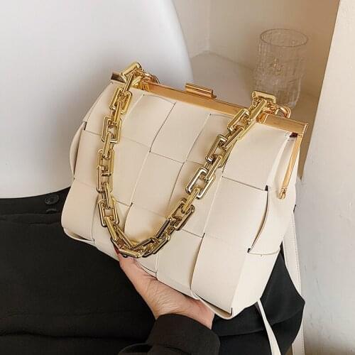 Fashion Women Pu Leather Chain Handbags High Quality Ladies Small Shoulder Crossbody Bags Designer Female Tote Messenger Bags