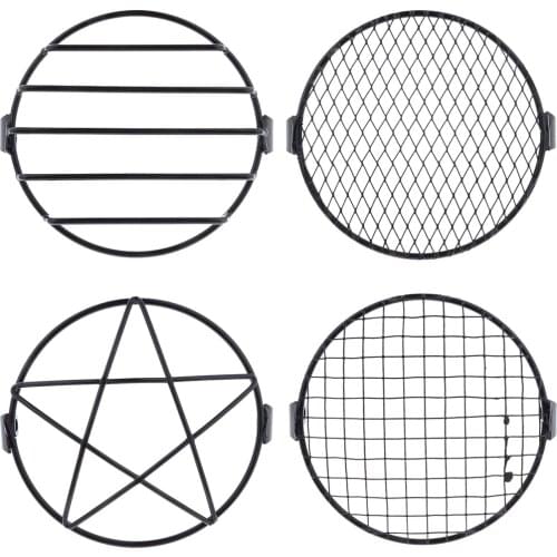 6.3inch Motorcycle Retro Headlight Lampshade Cover Mask for Honda GN125 CG125 Motor Front Lamp Grill Mounting Cover Bracket