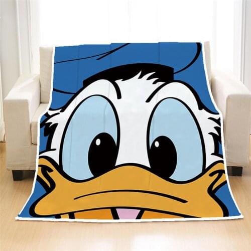 Disney Mickey minnie baby Blanket Kids Soft Flannel Donald Duck Daisy Duck Covering Blanket Throw for Children Boy Girl on Bed