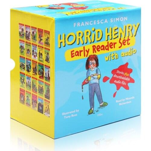 25 books gift box set Horrid Henry Early Reader Set with CD English picture Book for Kids comics Story Book Children Education