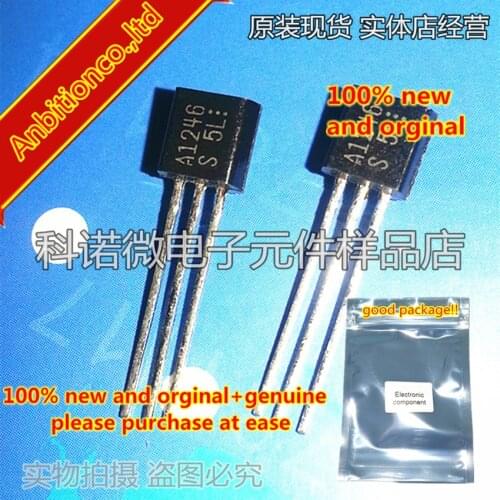 10pcs 100% new and orginal 2SA1246 A1246 TO-92 High-VEBO,AF Amp Applications in stock