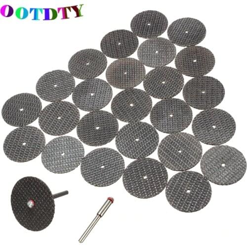 OOTDTY 26pcs/lot Metal Cutting Disc For Dremel Grinder Rotary Circular Saw Blade Dremel Wheel Cutting Sanding Disc
