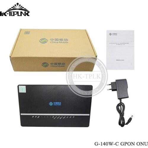 Original New For Alcatel G-140W-C GPON ONU With 4GE+1POTS+WIFI 2.4/5G Dual-band Wireless English Vesion