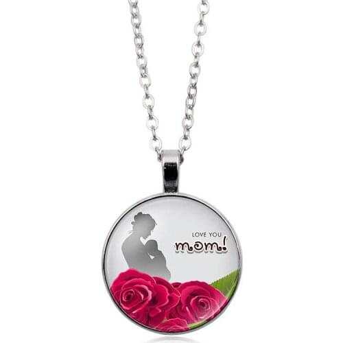 Mothers Day Necklace Fashion Mom Letter Fun Necklace Pendant Necklace Best Gift for Mom