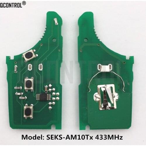 QCONTROL Car Remote Key Electronic Circuit Board for KIA SEKS-AM10Tx CE 0678 433-EU-TP SCK Vehicle Keyless Entry