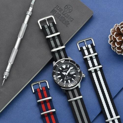 High Quality 1pcs Nato Strap 20mm 22mm Nylon Watch Band Waterproof Watch Strap For Amazfit Huami Watch Nylon Watch Replacemen