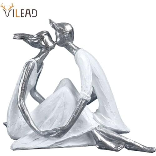 VILEAD Resin Happy Family Statue Nordic Creative Figurines Living Room Decoration Wedding Anniversary Souvenir Gift Home Decor