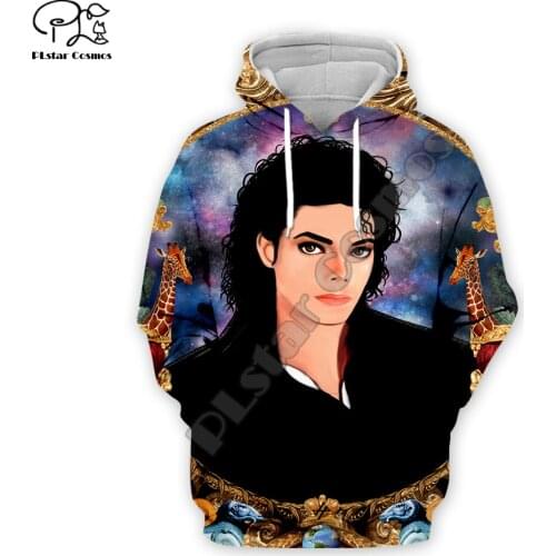 PLstar Cosmos PopStar King Singer Michael Jackson Hiphop Streetwear Pullover Unisex 3DPrint Zipper/Hoodies/Sweatshirt/Jacket s12