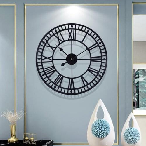 Vintage 16'' Wall Clock Quartz 40cm Hallway Decorative Church Clocks Clocks