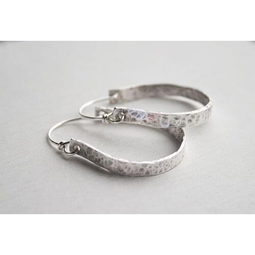 STONE AGE KOLLEKSİYONU HAMMER FINGERPRINT WOMENS EARRINGS