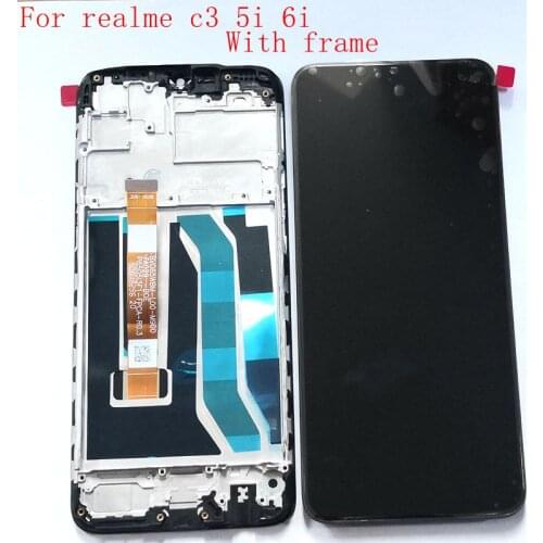 6.52"For Oppo Realme c3 LCD Screen Display+Touch Screen Digitizer Assembly Replacement real me c3 RMX2020 Parts