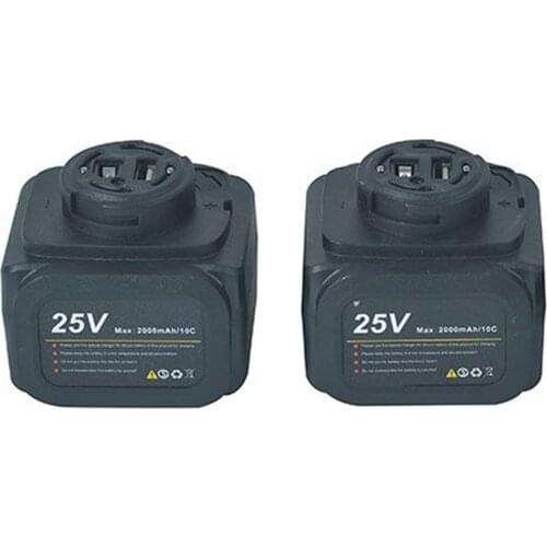 1Pc 25V 2000mAh Lithium Battery Stable USB Charging Used with 4.0CM Opening Pruning Shears Large Capacity for Mobile Phone Lamps