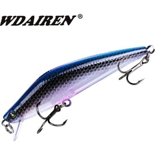 1Pcs Minnow Fishing lure 8cm/8g Plastic Lures Sinking VMC Hook Isca De Pesca Leurres Dur Peche Brochet Wobbler Artificial Lure