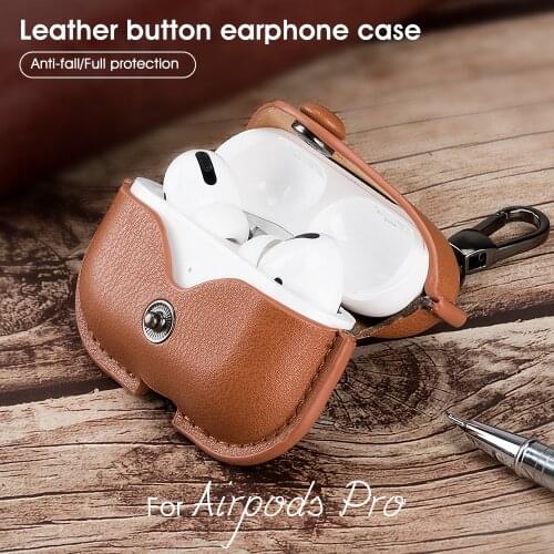 Genuine Protective Cover For Apple Airpods 3 air pods Charging Box Leather Bluetooth Wireless Earphone Case For AirPods Pro case