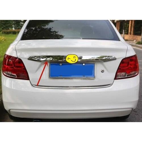 For Chevrolet SAIL 2010-2018 High-quality stainless steel/ABS Chrome Tailgate trim Trunk door trim Car styling