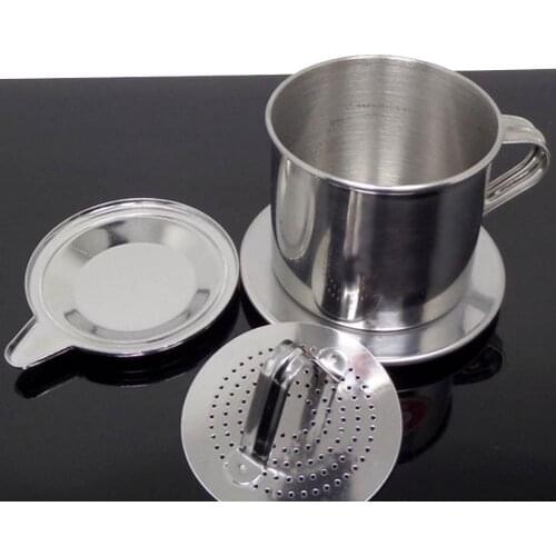 50/100ml Vietnam Style Stainless Steel Coffee Office Home Drip Filter Maker Pot Infuse Cup