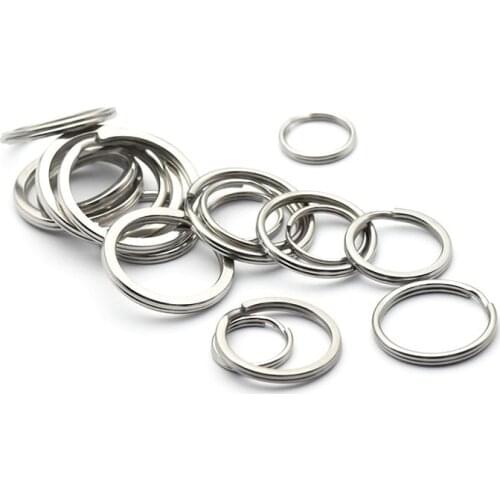 100Pcs/lot 304 Stainless Steel Split Ring Necklace Link Connection Lap Son O C Circle Circle Ring Diy Jewelry Accessories