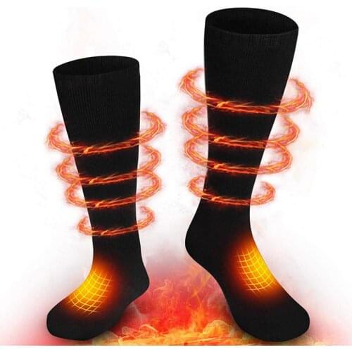 HOT Electric Heated Socks Lithium Battery Upgrade Heating Socks Warm Feet Rechargeable Men Thermal Sock