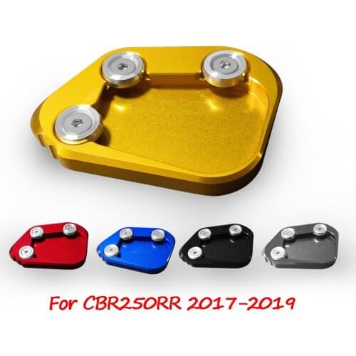 For Honda CBR250RR CBR250 RR 2017-2019 Motorcycle Kickstand Foot Side Stand Extension Enlarge Pad Support Plate