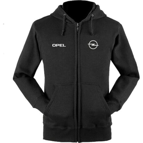 Opel logo zipper sweatshirts coat custom 4S shop zipper hoodie jacket Autumn Hoodie Winter Long Fashion Casual Clothes