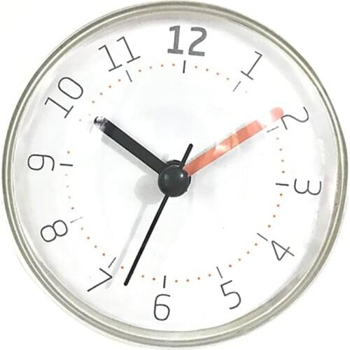 New Waterproof Wall Clock Shower Suction Wall Stand Timer Bath Weather Station for Home Decoration Living Room Quartz Needle