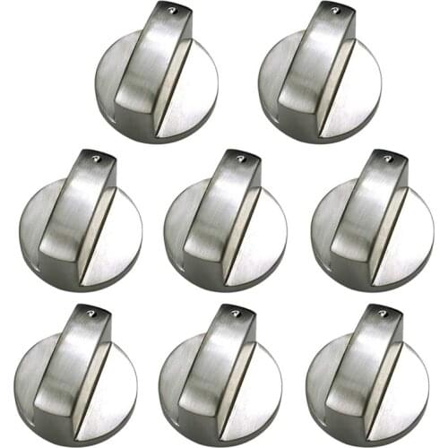 AD-Brushed Metal Gas Stove Knobs Cooker Control Switch Range Oven Knobs Cooktop Burner Knob Gas Hob Switch Kitchen Replacement A