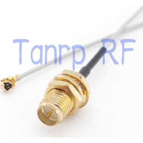 10in 10'' IPX IPEX I-PEX U.FL 1.13mm to RP SMA female (male pin) RF pigtail jumper cable for PCI WIFI Card wireless router 25CM