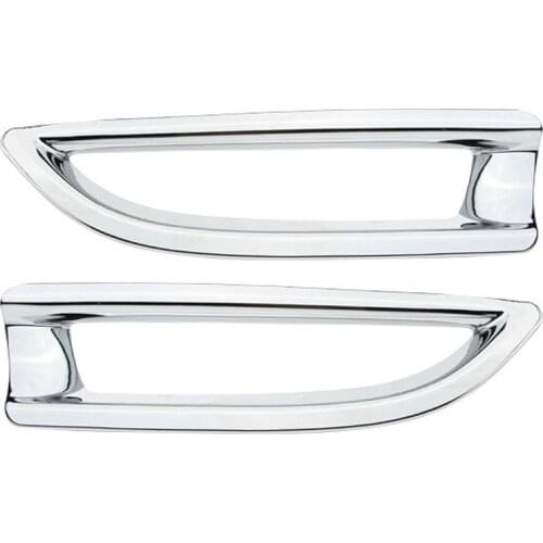 2 Pcs Brand New Chrome Rear Bumper Fog Lamp Fog Light Cover Trim for Honda CRV 2012-2014