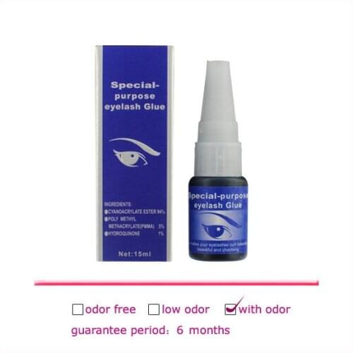 2 Pcs Manufacturer 15ml eyelash glue long lasting eyelash extension glue primer with odor by free shipping